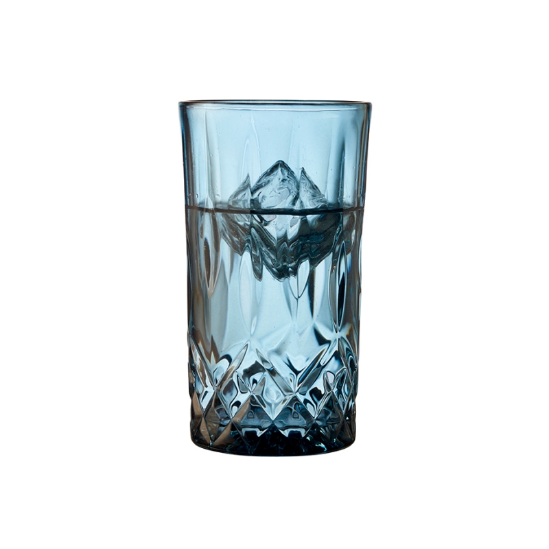 Lyngby Sorrento Highballglas Cl Stk Bl