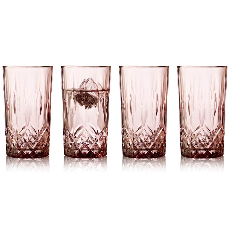 Lyngby Sorrento Highballglas 38 Cl 4 Stk Pink